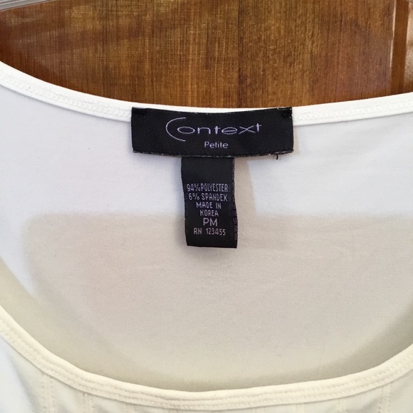 Goes with everything blouse, off white, size MP, stretch - Picture 2 of 4